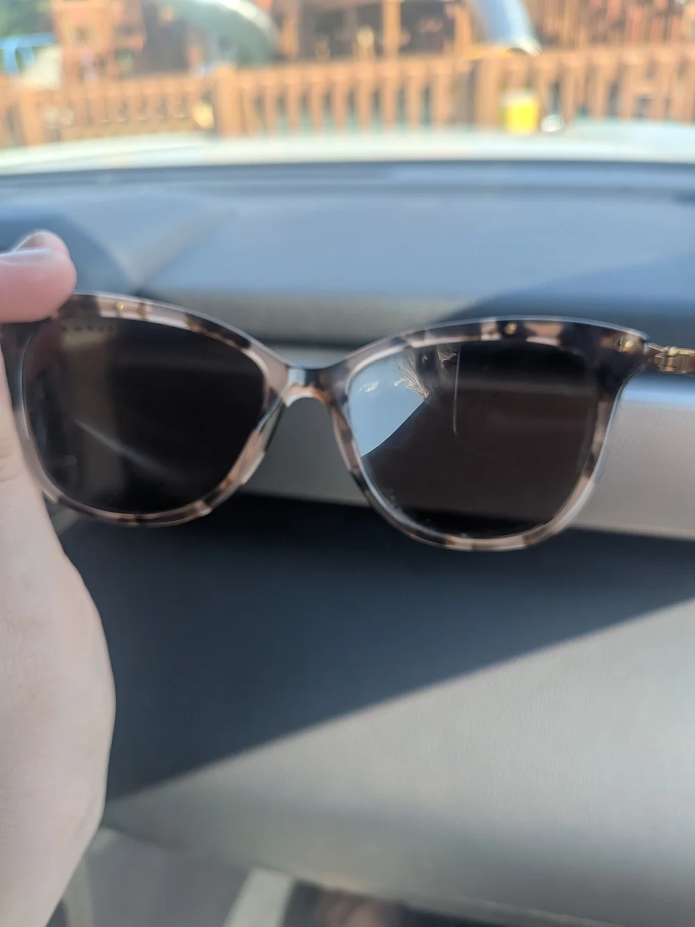 Ralph Lauren RA5203 Pink Tortoise Cat-Eye Sunglasses with Gold Accents